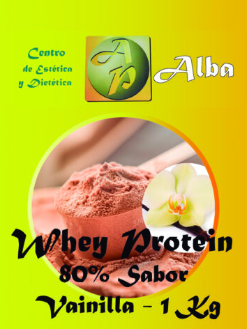 Whey Protein 80% Sabor Vainilla 1 Kg
