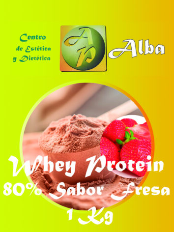 Whey Protein 80% Sabor Fresa 1 Kg