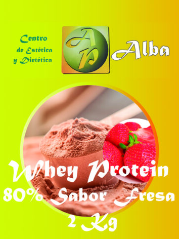 Whey Protein 80% Sabor Fresa 2 Kg
